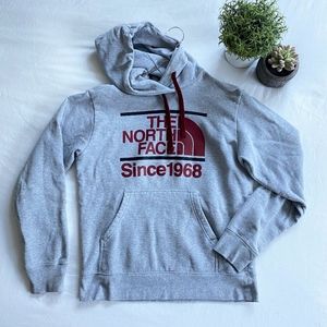 The North Face Shirts - North Face Sweatshirt (grey + maroon) The North Face Shirts - North Face Sweatshirt (grey + maroon)